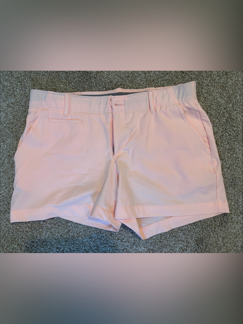 Under Armour Women's Light Pink Athletic 4" Shorts